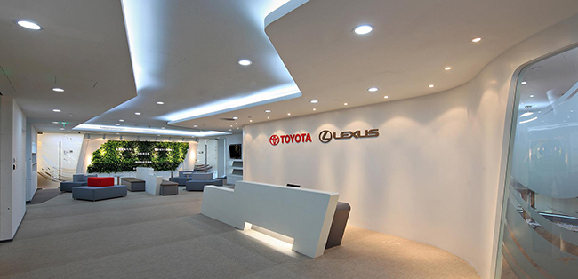 Khu vực lễ tân hiện đại