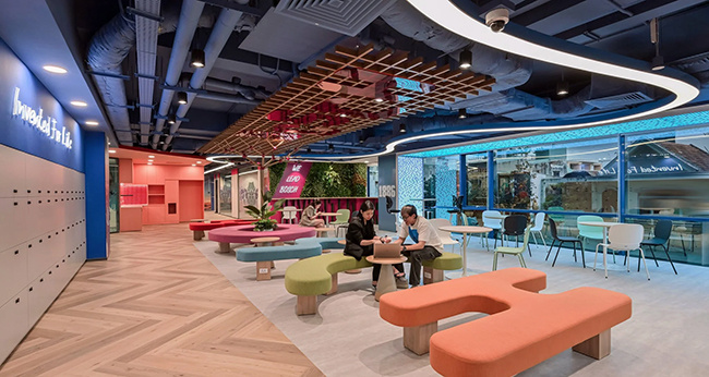 Không gian nghỉ đầy màu sắc