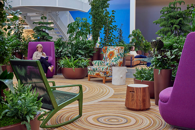 Biophilic Design; không gian xanh; phòng thư giãn; sức khỏe tinh thần; cây xanh nội thất