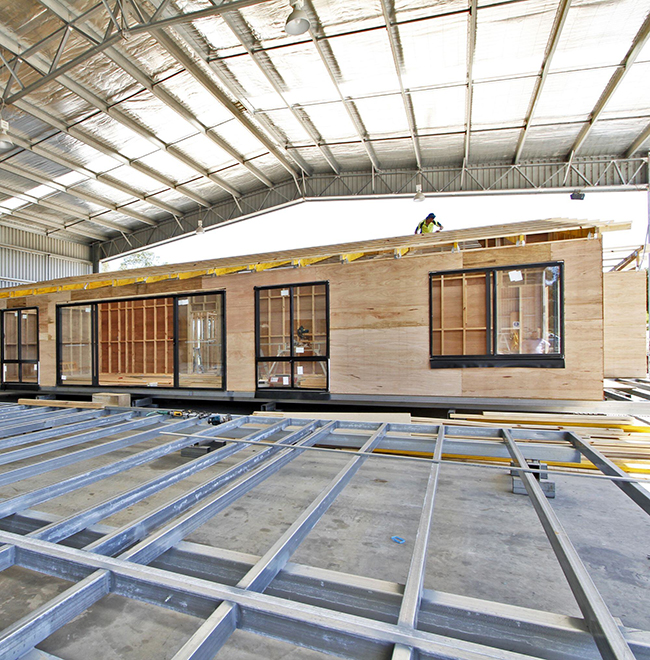 Sản xuất nhà tiền chế tại xưởng